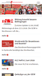 Mobile Screenshot of gew-nordhessen.de